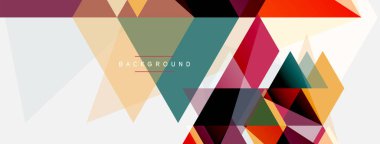 Mozaik üçgenler geometrik arkaplan. Tekno veya iş konsepti, duvar kağıdı, afiş, arkaplan, iniş sayfası deseni