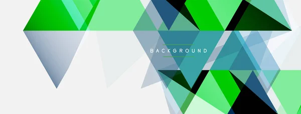 Mosaik-Dreiecke geometrischen Hintergrund. Techno oder Geschäftskonzept, Muster für Tapeten, Banner, Hintergrund, Landing Page — Stockvektor