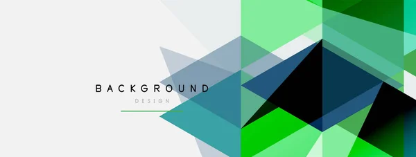 Mosaico triângulos fundo geométrico. Techno ou conceito de negócio, padrão para papel de parede, banner, fundo, landing page —  Vetores de Stock