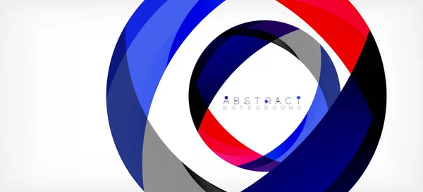 Color Circle Shapes Minimal Geometric Background Trendy Dynamic Composition Vector — ストックベクタ