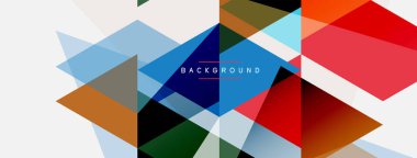 Renkli üçgen bileşimi, geometrik soyut arkaplan. Tekno veya iş konsepti, duvar kağıdı, afiş, arkaplan, iniş sayfası deseni