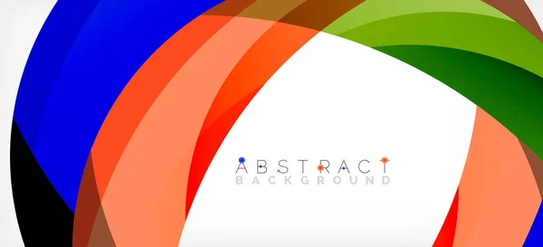 Color circle shapes, minimal geometric background. Trendy dynamic composition. Vector Illustration For Wallpaper, Banner, Background, Landing Page — Image vectorielle