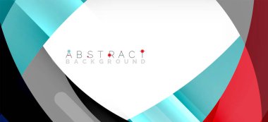 Color circle shapes, minimal geometric background. Trendy dynamic composition. Vector Illustration For Wallpaper, Banner, Background, Landing Page