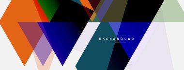 Mozaik üçgenler geometrik arkaplan. Tekno veya iş konsepti, duvar kağıdı, afiş, arkaplan, iniş sayfası deseni