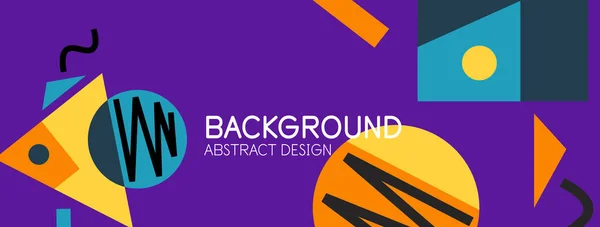 Abstract background with blocks, lines, geometric shapes. Techno or business concept for wallpaper, banner, background, landing page — Stock Vector