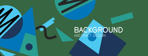 Abstract background with blocks, lines, geometric shapes. Techno or business concept for wallpaper, banner, background, landing page Royalty Free Stock Vectors