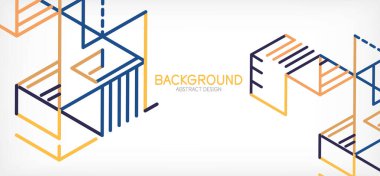 Soyut arkaplan. Beyaz arkaplanda renk çizgileri. Doğrusal soyut kompozisyon. Duvar kağıdı, afiş, arkaplan, iniş sayfası için tekno veya iş konsepti