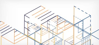 Soyut arkaplan. Beyaz arkaplanda renk çizgileri. Doğrusal soyut kompozisyon. Duvar kağıdı, afiş, arkaplan, iniş sayfası için tekno veya iş konsepti