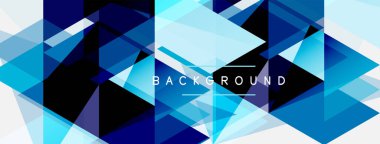 Renkli üçgen bileşimi, geometrik soyut arkaplan. Tekno veya iş konsepti, duvar kağıdı, afiş, arkaplan, iniş sayfası deseni