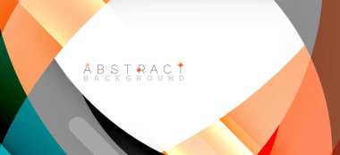 Color circle shapes, minimal geometric background. Trendy dynamic composition. Vector Illustration For Wallpaper, Banner, Background, Landing Page