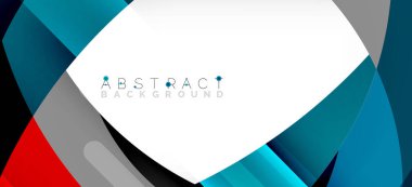 Color circle shapes, minimal geometric background. Trendy dynamic composition. Vector Illustration For Wallpaper, Banner, Background, Landing Page