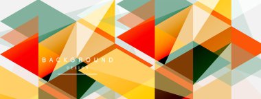 Renkli üçgen bileşimi, geometrik soyut arkaplan. Tekno veya iş konsepti, duvar kağıdı, afiş, arkaplan, iniş sayfası deseni