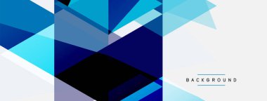 Renkli üçgen bileşimi, geometrik soyut arkaplan. Tekno veya iş konsepti, duvar kağıdı, afiş, arkaplan, iniş sayfası deseni