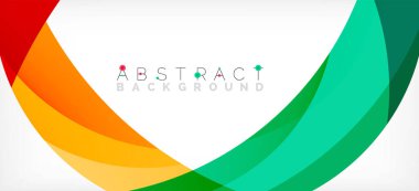 Color circle shapes, minimal geometric background. Trendy dynamic composition. Vector Illustration For Wallpaper, Banner, Background, Landing Page