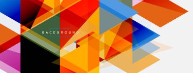 Mozaik üçgenler geometrik arkaplan. Tekno veya iş konsepti, duvar kağıdı, afiş, arkaplan, iniş sayfası deseni