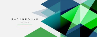 Renkli üçgen bileşimi, geometrik soyut arkaplan. Tekno veya iş konsepti, duvar kağıdı, afiş, arkaplan, iniş sayfası deseni