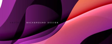 Dinamik dalga çizgisi efektli basit akışkan renk gradyan soyut arka plan. Duvar Kağıdı, Sancak, Arkaplan, Kart, Kitap İllüstrasyonu, İniş Sayfası