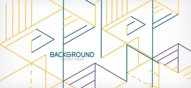 Soyut arkaplan. Beyaz arkaplanda renk çizgileri. Doğrusal soyut kompozisyon. Duvar kağıdı, afiş, arkaplan, iniş sayfası için tekno veya iş konsepti