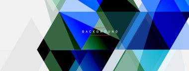 Renkli üçgen bileşimi, geometrik soyut arkaplan. Tekno veya iş konsepti, duvar kağıdı, afiş, arkaplan, iniş sayfası deseni