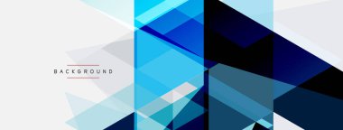 Renkli üçgen bileşimi, geometrik soyut arkaplan. Tekno veya iş konsepti, duvar kağıdı, afiş, arkaplan, iniş sayfası deseni