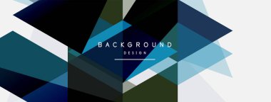Renkli üçgen bileşimi, geometrik soyut arkaplan. Tekno veya iş konsepti, duvar kağıdı, afiş, arkaplan, iniş sayfası deseni
