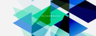 Renkli üçgen bileşimi, geometrik soyut arkaplan. Tekno veya iş konsepti, duvar kağıdı, afiş, arkaplan, iniş sayfası deseni