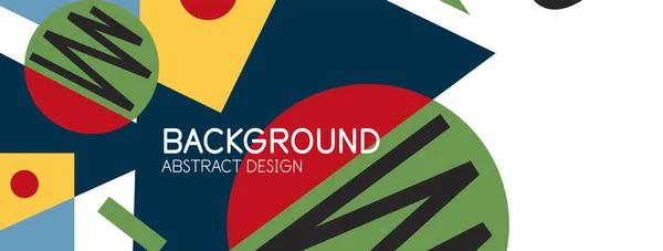 Abstracte achtergrond met blokken, lijnen, geometrische vormen. Techno of business concept voor behang, banner, achtergrond, landing page — Stockvector