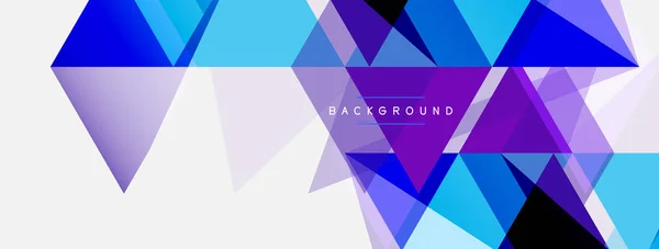 Mozaïek driehoeken geometrische achtergrond. Techno of business concept, patroon voor behang, banner, achtergrond, landing page — Stockvector