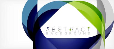 Üst üste binen dalgalarla soyut kare şekil, minimum geometrik arkaplan. Duvar Kağıdı, Sancak, Arkaplan, İniş Sayfası için Vektör İllüstrasyonu