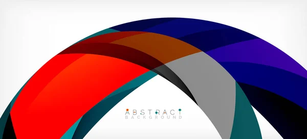 Color circle shapes, minimal geometric background. Trendy dynamic composition. Vector Illustration For Wallpaper, Banner, Background, Landing Page — Vector de stock