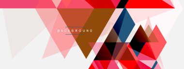 Mozaik üçgenler geometrik arkaplan. Tekno veya iş konsepti, duvar kağıdı, afiş, arkaplan, iniş sayfası deseni