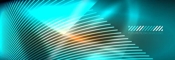 Neon dynamische Balken Vektor abstrakten Hintergrund Tapete. Hintergrundbilder, Designvorlagen für Unternehmens- oder Technologiepräsentationen, Internet-Poster oder Web-Broschüren-Cover — Stockvektor