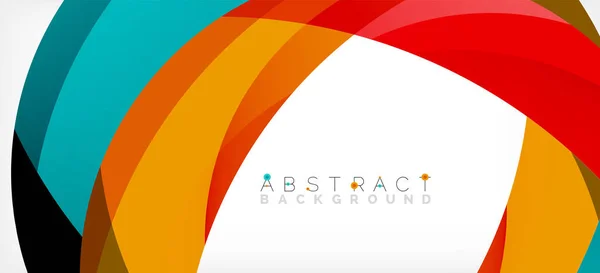 Color circle shapes, minimal geometric background. Trendy dynamic composition. Vector Illustration For Wallpaper, Banner, Background, Landing Page —  Vetores de Stock