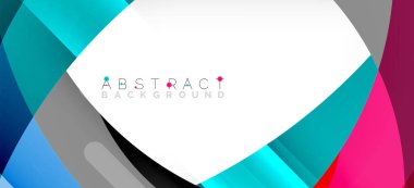 Color circle shapes, minimal geometric background. Trendy dynamic composition. Vector Illustration For Wallpaper, Banner, Background, Landing Page