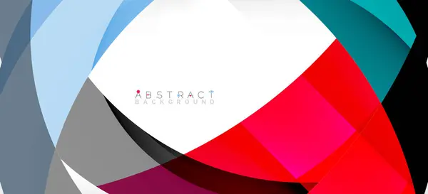 Color circle shapes, minimal geometric background. Trendy dynamic composition. Vector Illustration For Wallpaper, Banner, Background, Landing Page — Vettoriale Stock