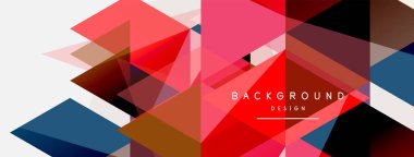 Mozaik üçgenler geometrik arkaplan. Tekno veya iş konsepti, duvar kağıdı, afiş, arkaplan, iniş sayfası deseni