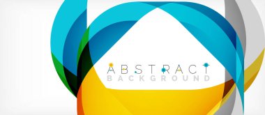 Üst üste binen dalgalarla soyut kare şekil, minimum geometrik arkaplan. Duvar Kağıdı, Sancak, Arkaplan, İniş Sayfası için Vektör İllüstrasyonu