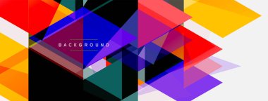 Mozaik üçgenler geometrik arkaplan. Tekno veya iş konsepti, duvar kağıdı, afiş, arkaplan, iniş sayfası deseni