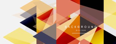 Mozaik üçgenler geometrik arkaplan. Tekno veya iş konsepti, duvar kağıdı, afiş, arkaplan, iniş sayfası deseni