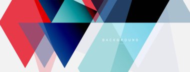 Mozaik üçgenler geometrik arkaplan. Tekno veya iş konsepti, duvar kağıdı, afiş, arkaplan, iniş sayfası deseni