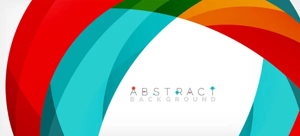 Color circle shapes, minimal geometric background. Trendy dynamic composition. Vector Illustration For Wallpaper, Banner, Background, Landing Page — ストックベクタ