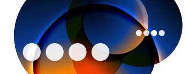 Akışkan eğimler, girdaplar ve daireler. Parlak renk çizgileri. Duvar Kağıdı, Sancak, Arkaplan, İniş Sayfası için Vektör İllüstrasyonu