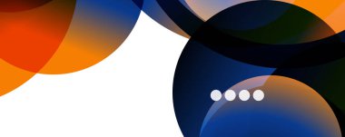 Akışkan eğimler, girdaplar ve daireler. Parlak renk çizgileri. Duvar Kağıdı, Sancak, Arkaplan, İniş Sayfası için Vektör İllüstrasyonu