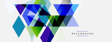 Renkli üçgen bileşimi, geometrik soyut arkaplan. Tekno veya iş konsepti, duvar kağıdı, afiş, arkaplan, iniş sayfası deseni