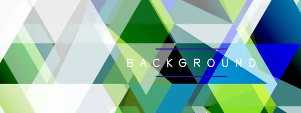 Mosaik-Dreiecke geometrischen Hintergrund. Techno oder Geschäftskonzept, Muster für Tapeten, Banner, Hintergrund, Landing Page — Stockvektor