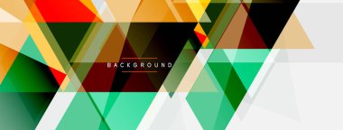 Mozaik üçgenler geometrik arkaplan. Tekno veya iş konsepti, duvar kağıdı, afiş, arkaplan, iniş sayfası deseni