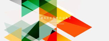 Renkli üçgen bileşimi, geometrik soyut arkaplan. Tekno veya iş konsepti, duvar kağıdı, afiş, arkaplan, iniş sayfası deseni