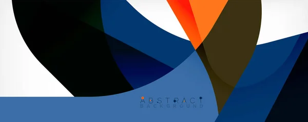 Fondo abstracto mínimo - formas superpuestas de color en blanco con líneas de sombra. Ilustración vectorial para fondo de pantalla, Banner, Fondo, Página de aterrizaje — Archivo Imágenes Vectoriales