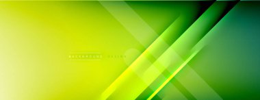 Soyut arkaplan - çizgiler ışık ve gölgelerle oluşturuldu. Teknoloji ya da iş dijital şablonu. Dinamik arkaplan ile basit akışkan renk gradyanı