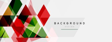 Renkli üçgen bileşimi, geometrik soyut arkaplan. Tekno veya iş konsepti, duvar kağıdı, afiş, arkaplan, iniş sayfası deseni